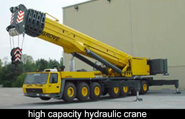 This is a hydraulic crane about the size of a locomotive
